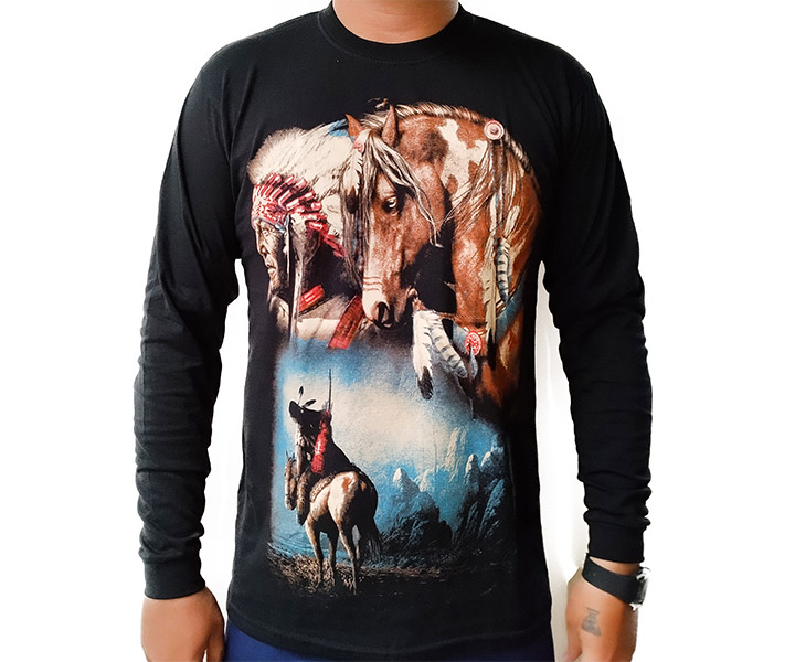 Camibuso Estampado Indio Caballos - 197