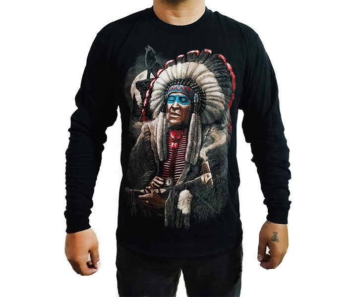 Camibuso Estampado Indio Ojos Cerrados - 199