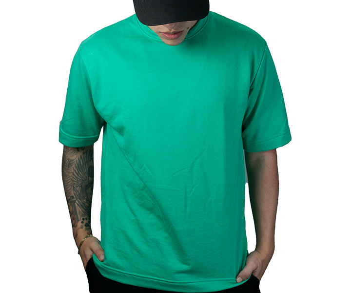 Camiseta oversized Cuello Redondo para Hombre Color Gris Ratón - 286