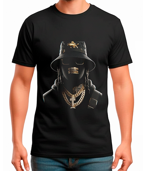 Camiseta Estampada DORADO