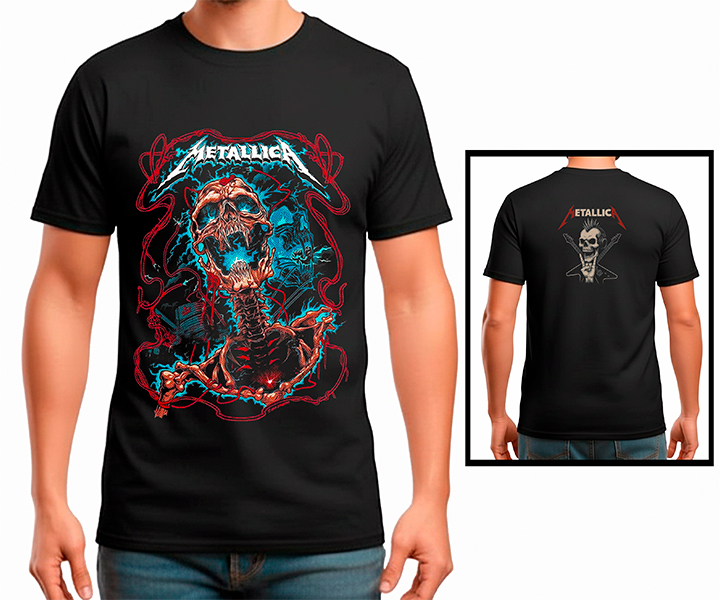 Camiseta Estampada METALICA - 129