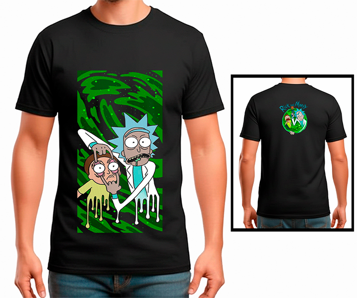 Camiseta Estampada RICKY MORTY - 106