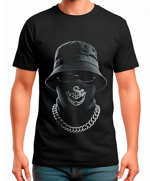 Camiseta estampada GANSTA