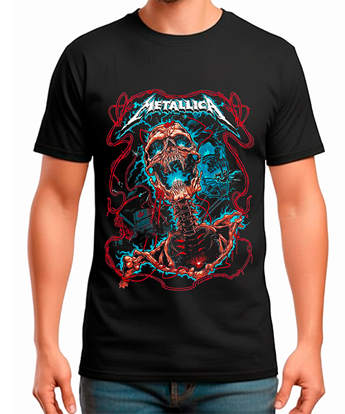 Camiseta Estampada METALICA