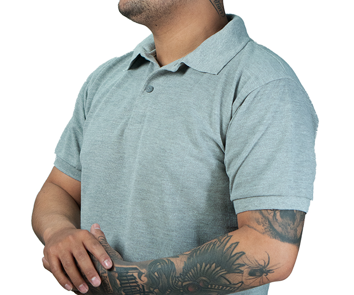 Camiseta Polo para Hombre Color Gris Perla - 49