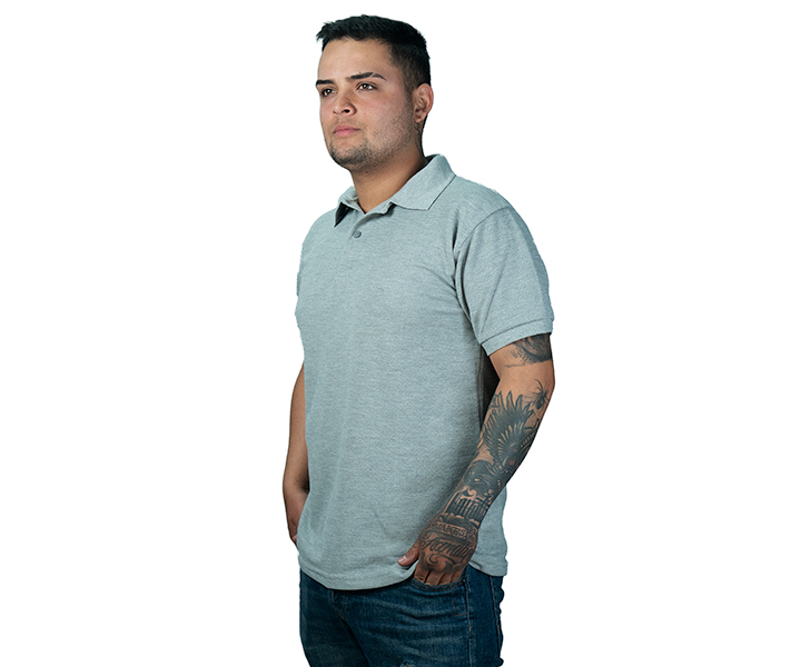 Camiseta Polo para Hombre Color Gris Perla - 51