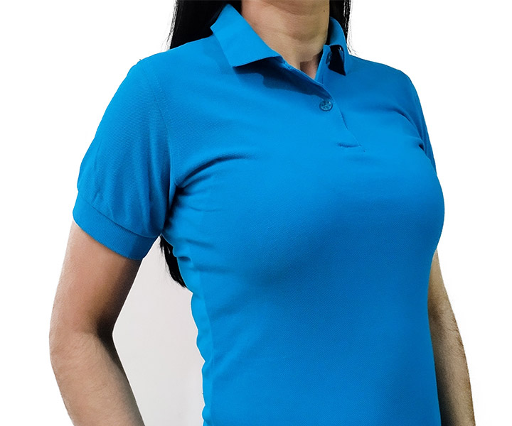Camiseta Polo para Dama Color Azul Turquesa - 87