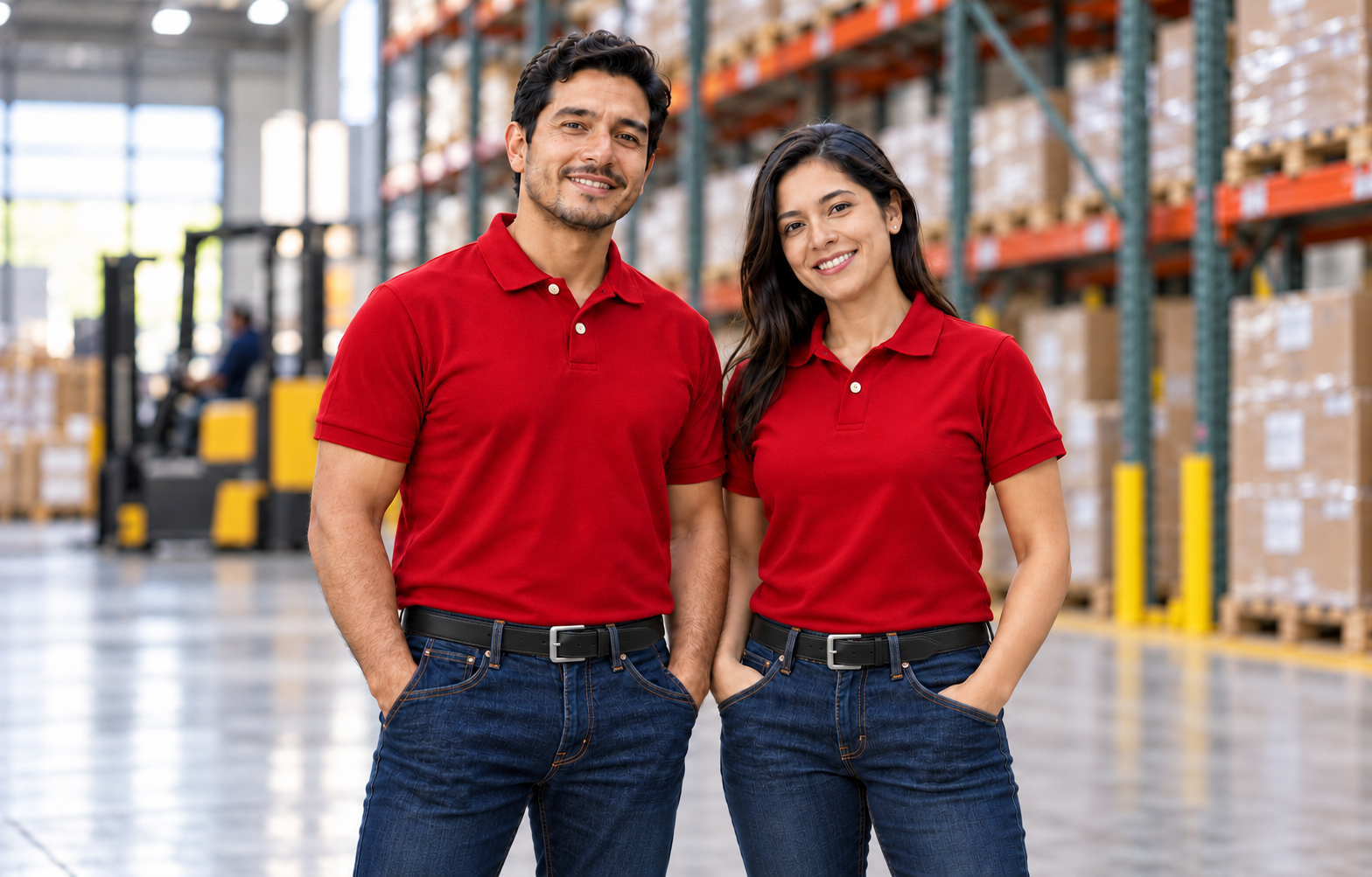Camisetas tipo polo dama y caballero de dotación